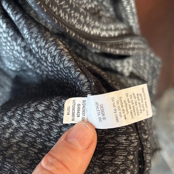 Athleta Black and White Zip-Up Jacket - Picture 8 of 8